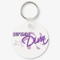 Dirtbike Diva Keychain