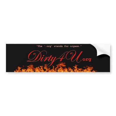 Dirty4U Web Series Bumper Sticker by dirty4u