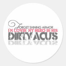 Dirty ACU's Round Stickers