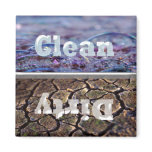 Dirty and Bubbles Clean Dirty Dishwasher Magnet