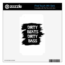 Dirty Bass Decals For iPod Touch 4G