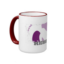 Dirty Border Ringer Mug by ebonirose Dirty Border Ringer Mug