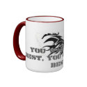 Dirty Border Ringer Mug by seanhawk Dirty Border Ringer Mug