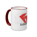 Dirty Border Ringer Mug by peoplesrecords Dirty Border Ringer Mug