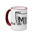 Dirty Border Ringer Mug by Milkonthefloor5 Dirty Border Ringer Mug