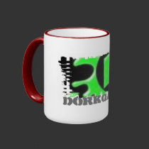Dirty Border Ringer Mug by Dorkgasm Dirty Border Ringer Mug