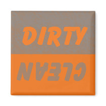 Dirty Clean Dish Washer Refrigerator Magnets