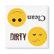 Dirty Clean Dish Washer Magnet magnet