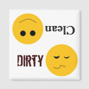 Dirty Clean Dish Washer Magnet magnet