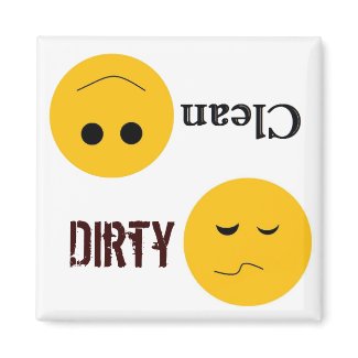 Dirty Clean Dish Washer Magnet magnet