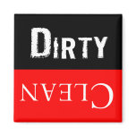 Dirty Clean Dishwaser Magnet