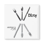 Dirty Clean Dishwasher Magnet
