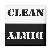 Dirty Clean Dishwasher Magnet by MagnetMadness Dirty Clean Dishwasher Magnet