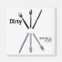 Dirty Clean Dishwasher Magnet