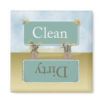 Dirty Clean Dishwasher Magnet by Heard_