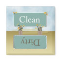 Dirty Clean Dishwasher Magnet by Heard_ by Heard_ Dirty Clean Dishwasher Magnet by Heard_