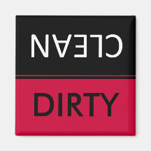 Dirty clean Dishwasher Magnets