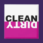 Dirty Clean Dishwasher Pink Magnet magnets