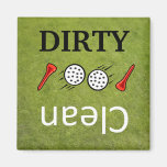 Dirty-Clean golf Dishwasher Magnets magnets