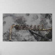 Dirty Collage Roller Coaster Poster