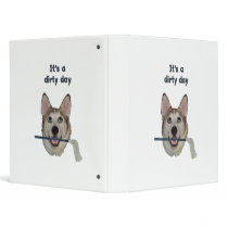 Dirty Day Dog Pee Humor Binders