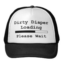 Dirty Diaper Loading... Please Wait Mesh Hat
