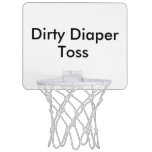 Dirty Diaper Toss Baby Shower Game Mini Basketball Hoop