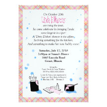 'Dirty Dishes' Bridal Shower Invitation