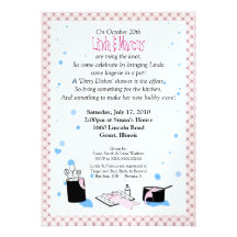 'Dirty Dishes' Bridal Shower Invitation (Lingerie)