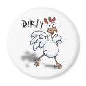 DIRTY dishwasher (sad chicken) magnets by graphicdoodles DIRTY dishwasher (sad chicken) magnets