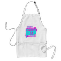 DIRTY ELECTRO dance club DJ girls an guys neon aprons
