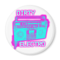 DIRTY ELECTRO dance club DJ girls an guys neon magnets