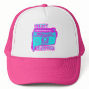DIRTY ELECTRO dance club DJ girls neon Electro Hat DIRTY ELECTRO dance club DJ girls neon Electro Hat
