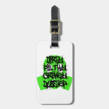 Dirty, Filthy, Grimey Dubstep Travel Bag Tags