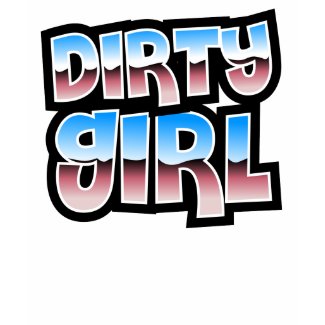 Dirty Girl (Lime) Ladies Baby Doll Tee shirt