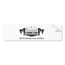 Dirty Hookers Fishing Team Logo Bumper Sticker