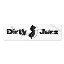 Dirty Jerz Bumper Sticker bumper stickers