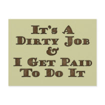 Dirty Job postcards by ShovelTest Dirty Job postcards