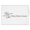 Dirty Littul Crimes Tag card