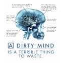 Dirty Mind-Z Large White t-shirts by mysteryms Dirty Mind-Z Large White t-shirts