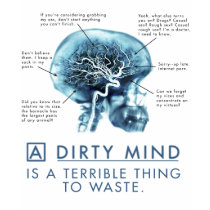 Dirty Mind-Z Large White t-shirts by mysteryms Dirty Mind-Z Large White t-shirts