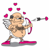 dirty old man cupid acrylic cut out