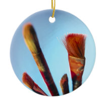 Dirty Old Paintbrushes Christmas Ornament