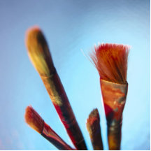 Dirty Old Paintbrushes Photo Cut Out