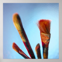 Dirty Old Paintbrushes Posters