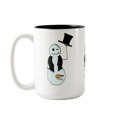dirty old snowman mug by cimmerrian