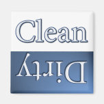 Dirty or Clean Dish Washer Fridge Magnet