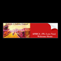 Dirty Photo Bumper Sticker - AFRICA bumper stickers