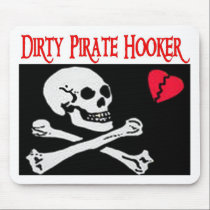 Dirty pirate hooker mousepad mousepads