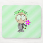 Dirty Ralphie picking flowers mousepads